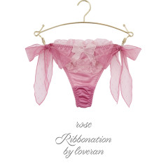 Ribbonation單品丁字褲（玫瑰紅）