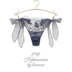 Ribbonation單品丁字褲（灰色）