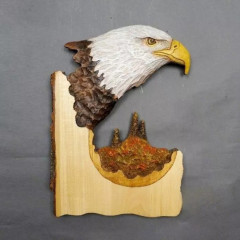 Animal Carving Handcraft Gift Wall Hanging,eaglet, other